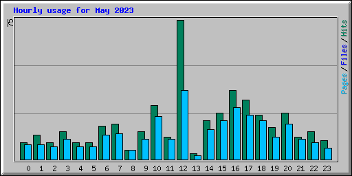 Hourly usage for May 2023